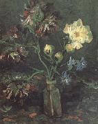 Vincent Van Gogh Vase with Myosotis and Peonies Spain oil painting artist
